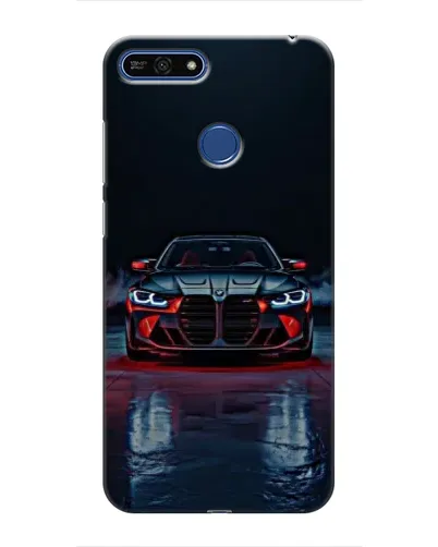 Чехол для Huawei Honor 7A Pro с картинкой «BMW на мокрой дороге»