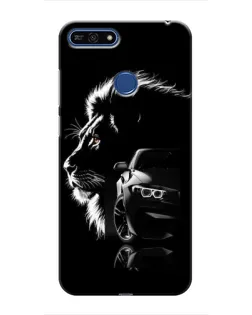Чехол для Huawei Honor 7A Pro с картинкой «BMW и лев»