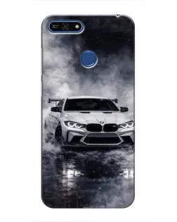 Чехол для Huawei Honor 7A Pro с картинкой «BMW сквозь туман»
