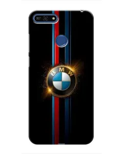Чехол для Huawei Honor 7A Pro с картинкой «BMW M-Power неон»