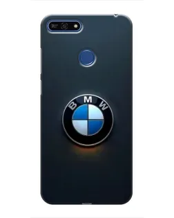 Чехол для Huawei Honor 7A Pro с картинкой «Логотип BMW — минимализм»