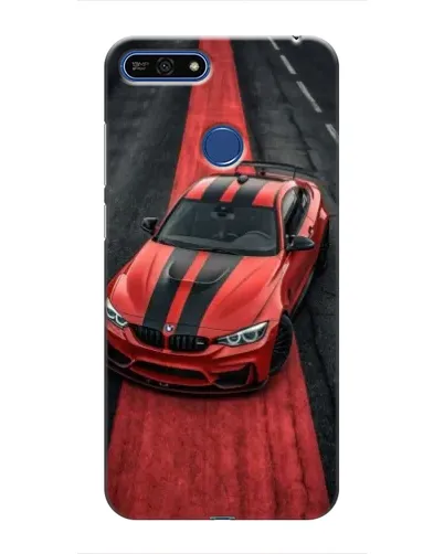Чехол для Huawei Honor 7A Pro с картинкой «BMW на красной дорожке»