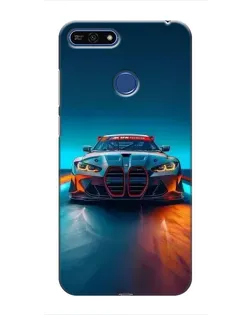 Чехол для Huawei Honor 7A Pro с картинкой «BMW — огни неона»