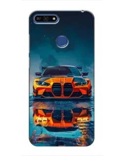 Чехол для Huawei Honor 7A Pro с картинкой «BMW — золотая эмблема»
