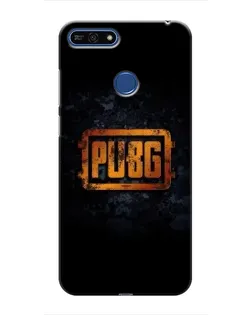 Чехол для Huawei Honor 7A Pro с картинкой «PUBG — золотой логотип»