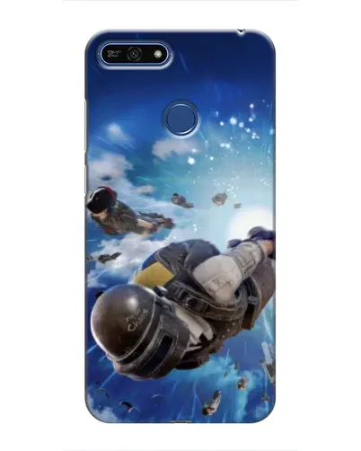 Чехол для Huawei Honor 7A Pro с картинкой «Десант PUBG — прыжок»