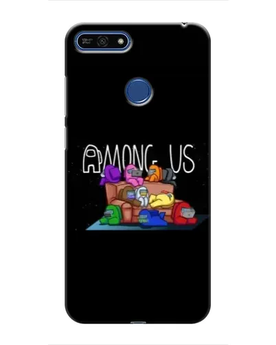 Чехол для Huawei Honor 7A Pro с картинкой «Логотип Among Us»