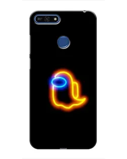 Чехол для Huawei Honor 7A Pro с картинкой «Among Us неоновое сияние» Чехол для Huawei Honor 7A Pro с картинкой «Among Us неоновое сияние»