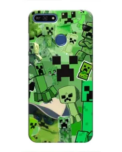 Чехол для Huawei Honor 7A Pro с картинкой «Криперы Minecraft» Чехол для Huawei Honor 7A Pro с картинкой «Криперы Minecraft»