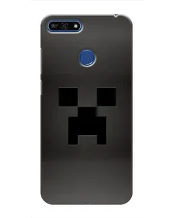 Чехол для Huawei Honor 7A Pro с картинкой «Черный крипер градиент»