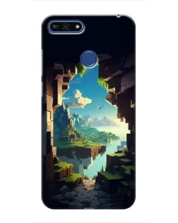 Чехол для Huawei Honor 7A Pro с картинкой «Вид из пещеры»