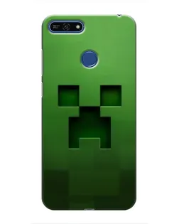 Чехол для Huawei Honor 7A Pro с картинкой «Крипер микро-дизайн»