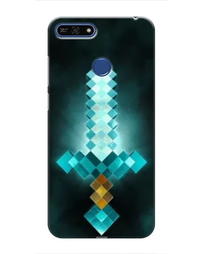 Чехол для Huawei Honor 7A Pro с картинкой «Алмазный меч неон»
