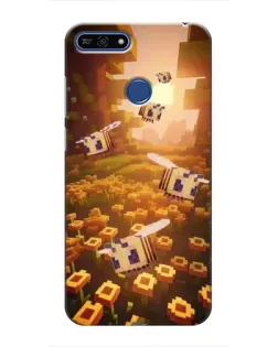 Чехол для Huawei Honor 7A Pro с картинкой «Поле подсолнухов»