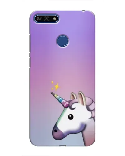 Чехол для Huawei Honor 7A Pro с картинкой «Единорог градиент»