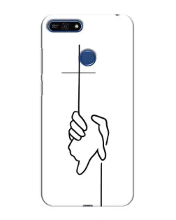 Чехол для Huawei Honor 7A Pro с картинкой «Рука держит»