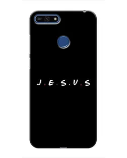Чехол для Huawei Honor 7A Pro с картинкой «Точки веры J.E.S.U.S.»