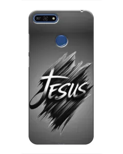 Чехол для Huawei Honor 7A Pro с картинкой «Надпись Jesus Graffiti»