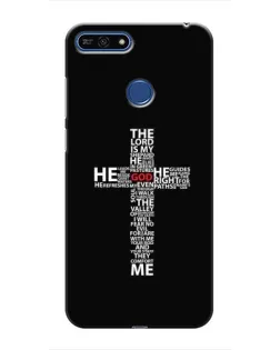 Чехол для Huawei Honor 7A Pro с картинкой «Текстовый крест»