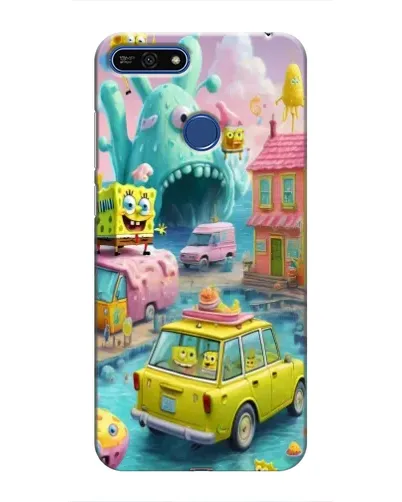 Чехол для Huawei Honor 7A Pro с картинкой «Монстр-трак приключения»