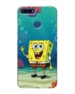 Чехол для Huawei Honor 7A Pro с картинкой «Подводный привет»