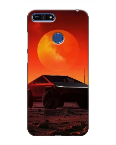 Чехол для Huawei Honor 7A Pro с картинкой «Cybertruck на Марсе»