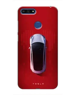 Чехол для Huawei Honor 7A Pro с картинкой «Tesla Top View» Чехол для Huawei Honor 7A Pro с картинкой «Tesla Top View»