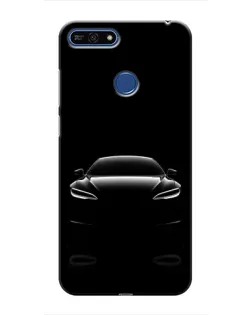 Чехол для Huawei Honor 7A Pro с картинкой «Силуэт Tesla Night» Чехол для Huawei Honor 7A Pro с картинкой «Силуэт Tesla Night»