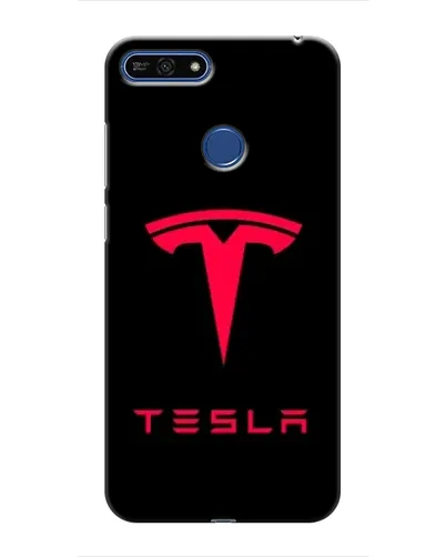 Чехол для Huawei Honor 7A Pro с картинкой «Tesla Red Logo»