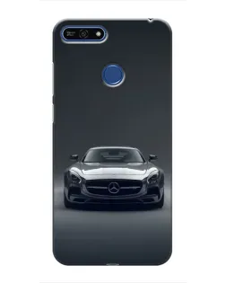 Чехол для Huawei Honor 7A Pro с картинкой «Mercedes на черном»