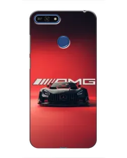 Чехол для Huawei Honor 7A Pro с картинкой «Mercedes AMG — красная линия»