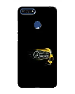Чехол для Huawei Honor 7A Pro с картинкой «Mercedes — ретро стиль»