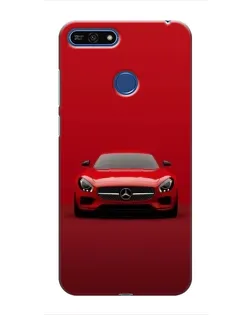 Чехол для Huawei Honor 7A Pro с картинкой «Красный Mercedes AMG»