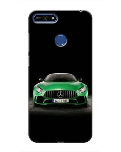 Чехол для Huawei Honor 7A Pro с картинкой «Mercedes — неоновый лого»