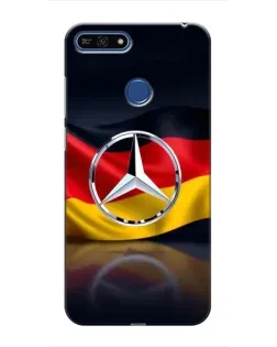 Чехол для Huawei Honor 7A Pro с картинкой «Mercedes — флаг Германии»