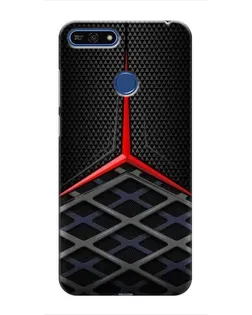 Чехол для Huawei Honor 7A Pro с картинкой «Mercedes Carbon Grid»