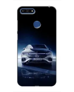 Чехол для Huawei Honor 7A Pro с картинкой «Ночной Mercedes EQ»