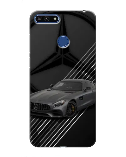 Чехол для Huawei Honor 7A Pro с картинкой «Mercedes AMG — графика»