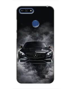 Чехол для Huawei Honor 7A Pro с картинкой «Mercedes в дыму»
