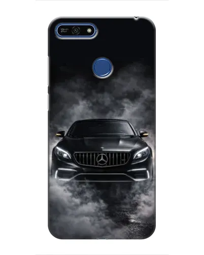 Чехол для Huawei Honor 7A Pro с картинкой «Mercedes в дыму»