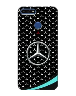Чехол для Huawei Honor 7A Pro с картинкой «Mercedes — бирюзовый акцент»