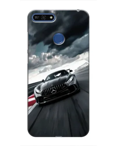 Чехол для Huawei Honor 7A Pro с картинкой «Гоночный Mercedes AMG»