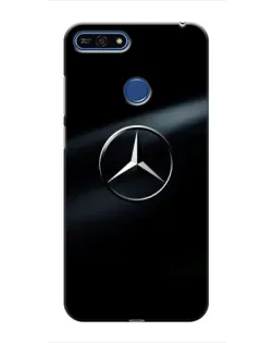 Чехол для Huawei Honor 7A Pro с картинкой «Mercedes на металле»