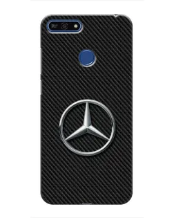 Чехол для Huawei Honor 7A Pro с картинкой «Карбоновый Mercedes стиль»