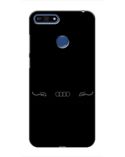 Чехол для Huawei Honor 7A Pro с картинкой «Audi — световой подпись» Чехол для Huawei Honor 7A Pro с картинкой «Audi — световой подпись»