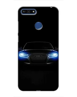 Чехол для Huawei Honor 7A Pro с картинкой «Audi в неоне»