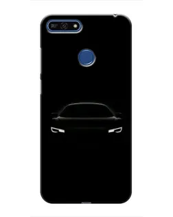 Чехол для Huawei Honor 7A Pro с картинкой «Взгляд Audi в темноте»