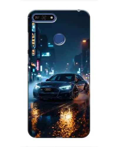 Чехол для Huawei Honor 7A Pro с картинкой «Ночной город и Audi» Чехол для Huawei Honor 7A Pro с картинкой «Ночной город и Audi»