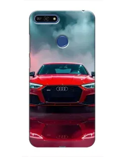 Чехол для Huawei Honor 7A Pro с картинкой «Audi RS — красный стиль»