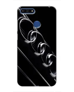 Чехол для Huawei Honor 7A Pro с картинкой «Audi — абстрактные кольца»